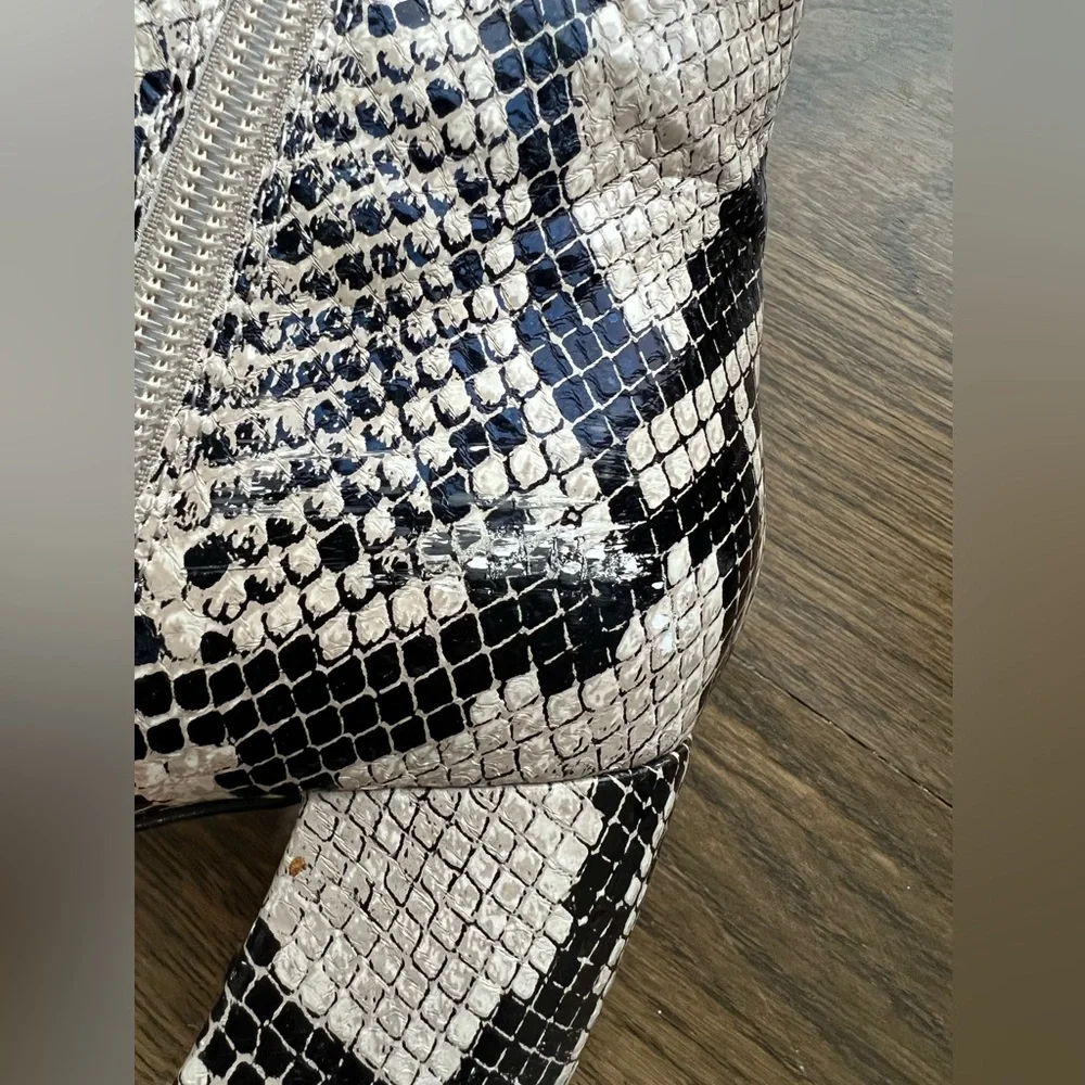 Marc Fisher Python Block Heel Booties - Picture 11 of 16